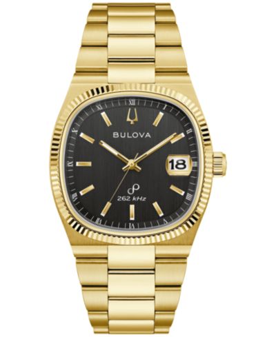 Мужские часы Bulova Classic Super Seville Gold-Tone Stainless Steel 37.5mm