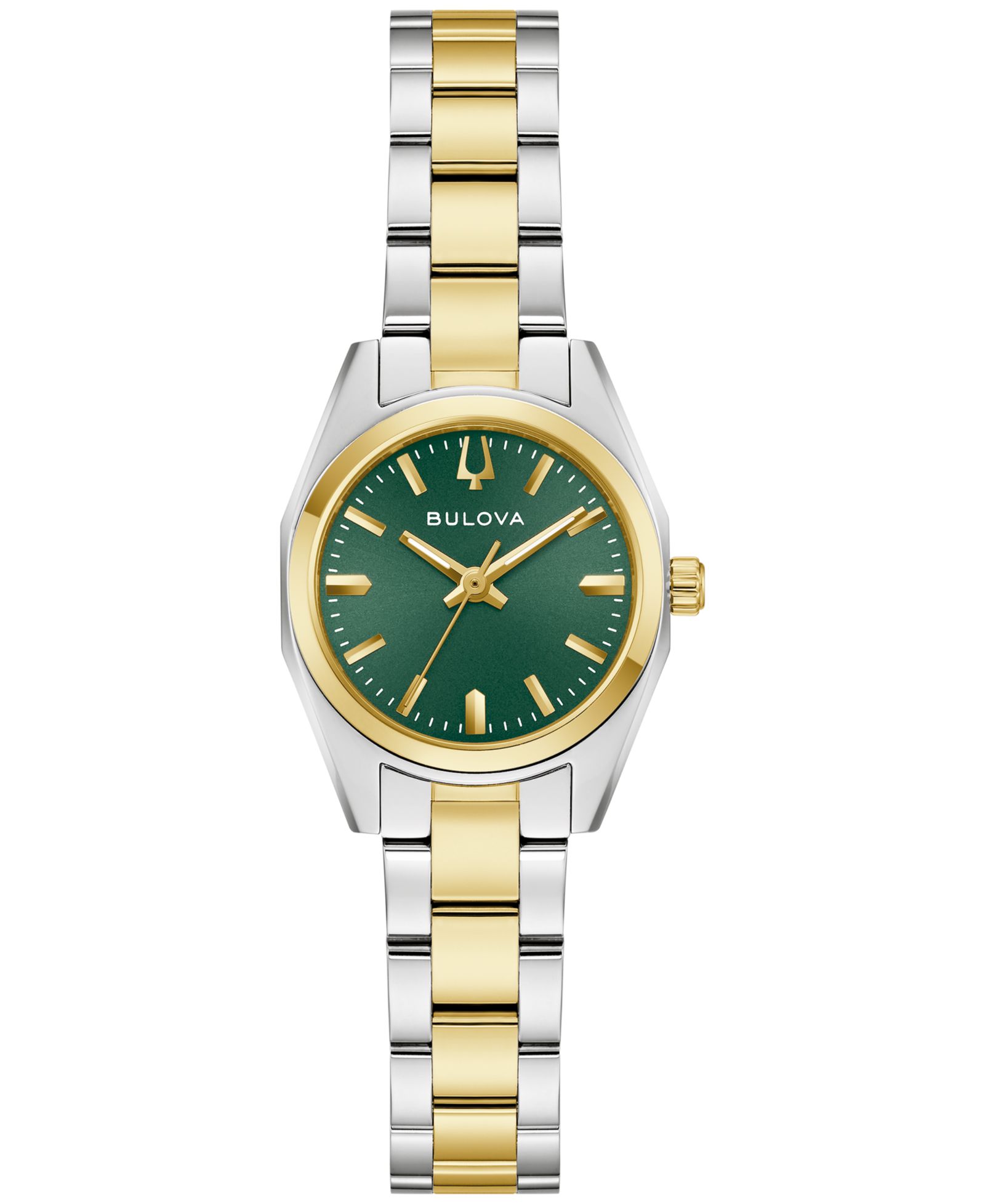 Bulova Women's Classic Surveyor Two-Tone Stainless Steel Bracelet Watch 22.7mm
