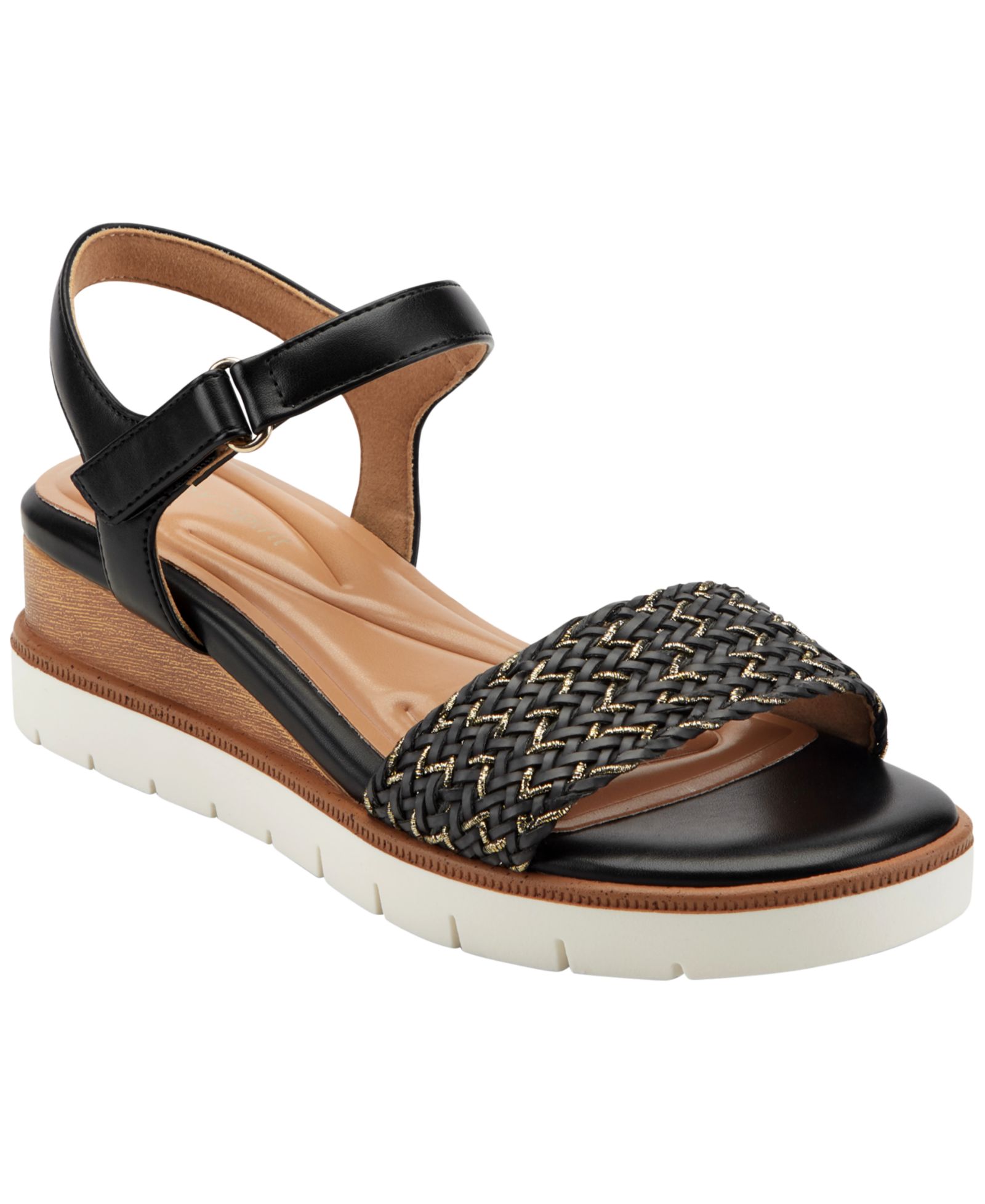 Easy Spirit Women's Edythe Woven Wedge Sandals