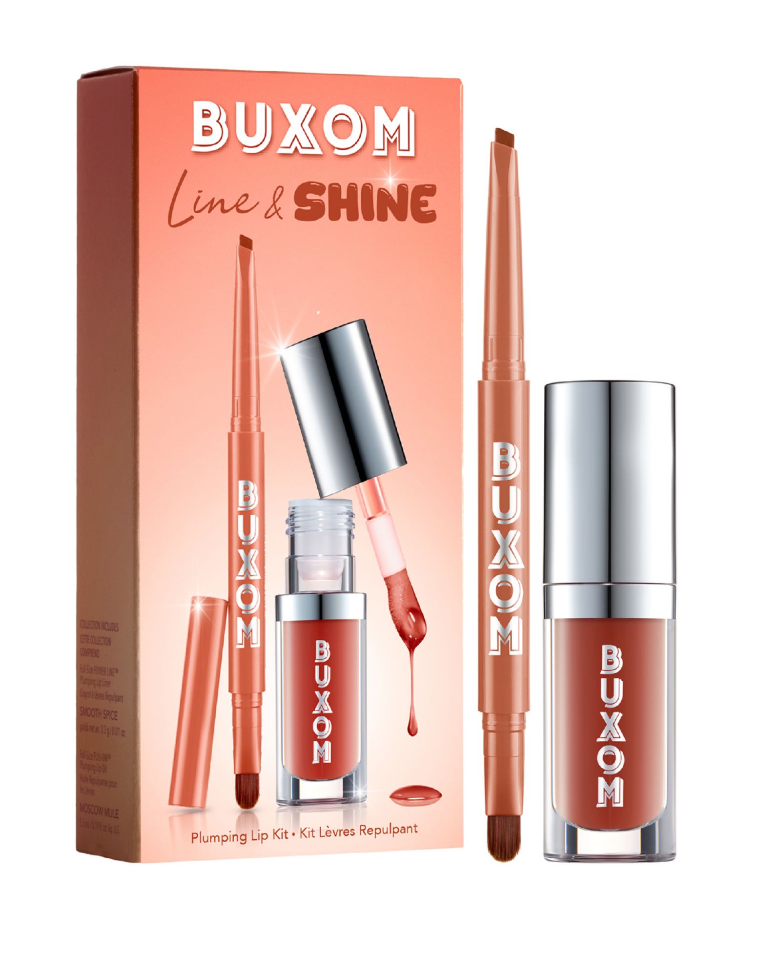 Набор Buxom Cosmetics Shine Lip Oil и Lip Liner 2-Pc.