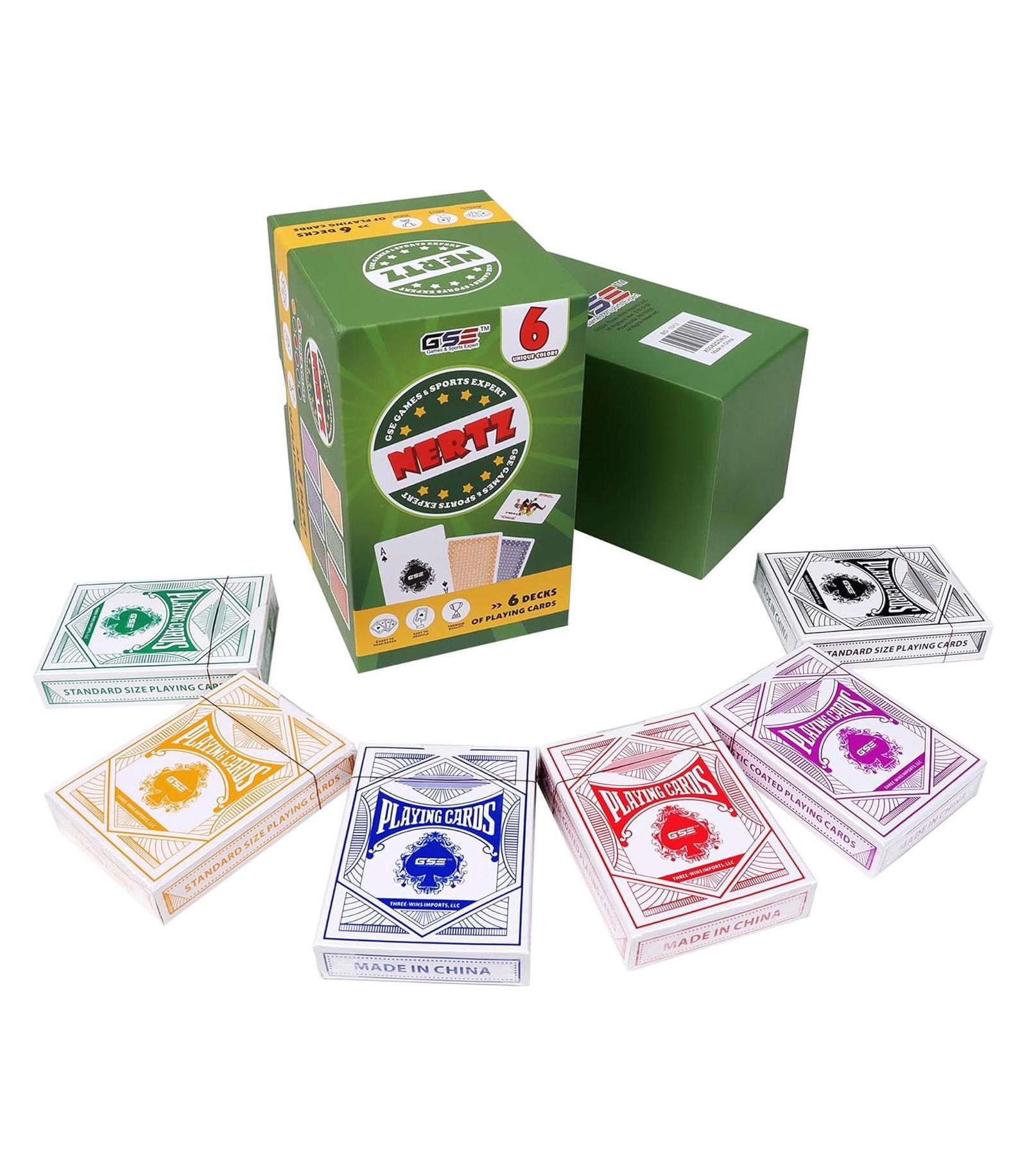 Набор карточных игр GSE Games & Sports Expert 6-Deck Nertz