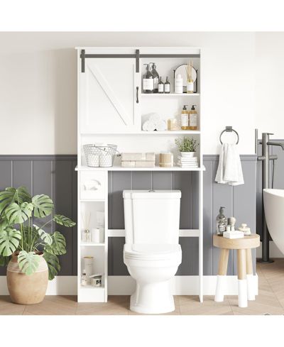 Полка Homfan 65.4" h для ванной комнаты с раздвижной дверью, для ванной, прачечной