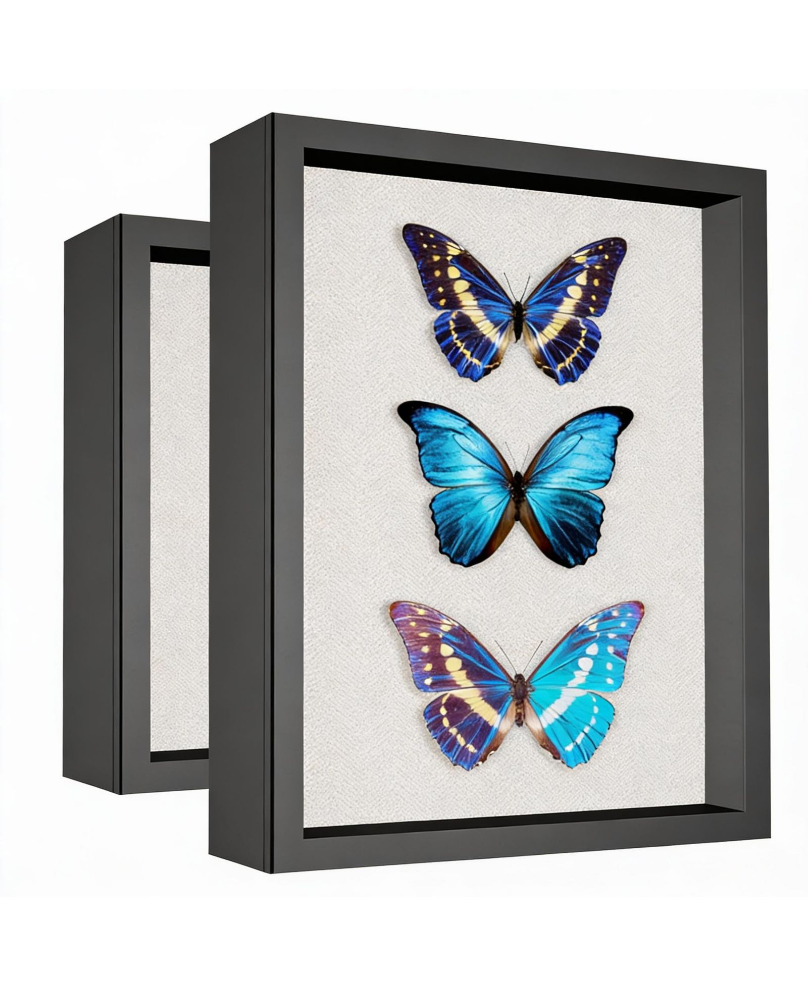 YIGII фоторамка Shadow Box с магнитной дверцей и льняной задней стенкой
