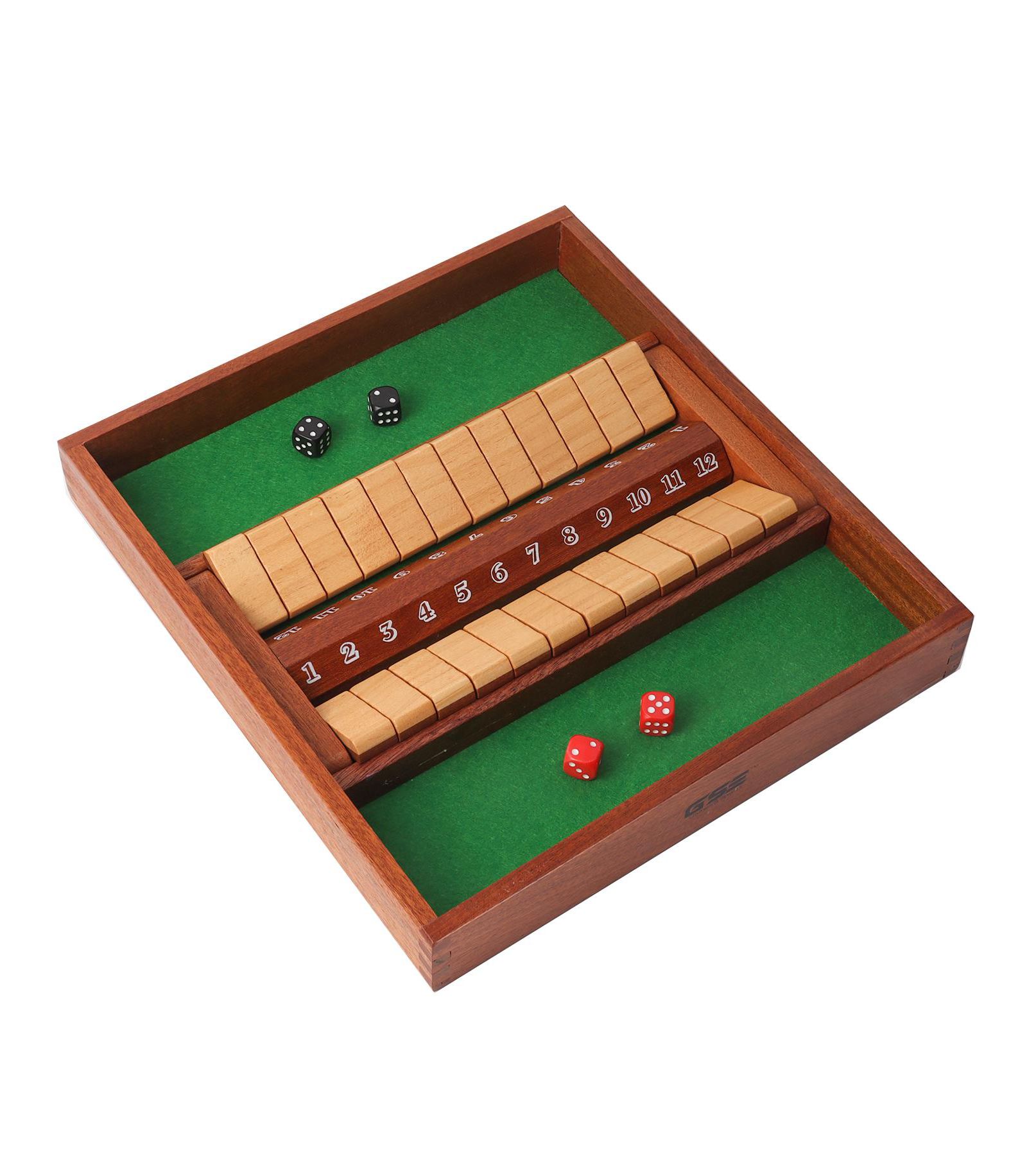 Настольная игра GSE Games & Sports Expert Shut The Box 12 Numbers Dice Game