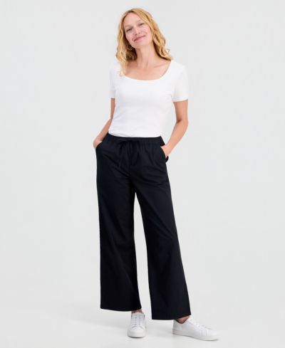 Брюки Style & Co Women's Wide-Leg Pull-On