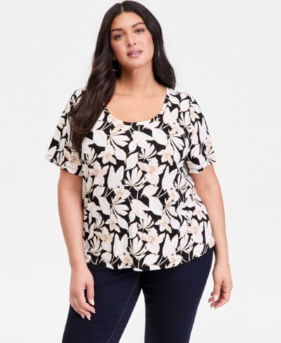Принтed топ Plus Size от I.N.C. International Concepts