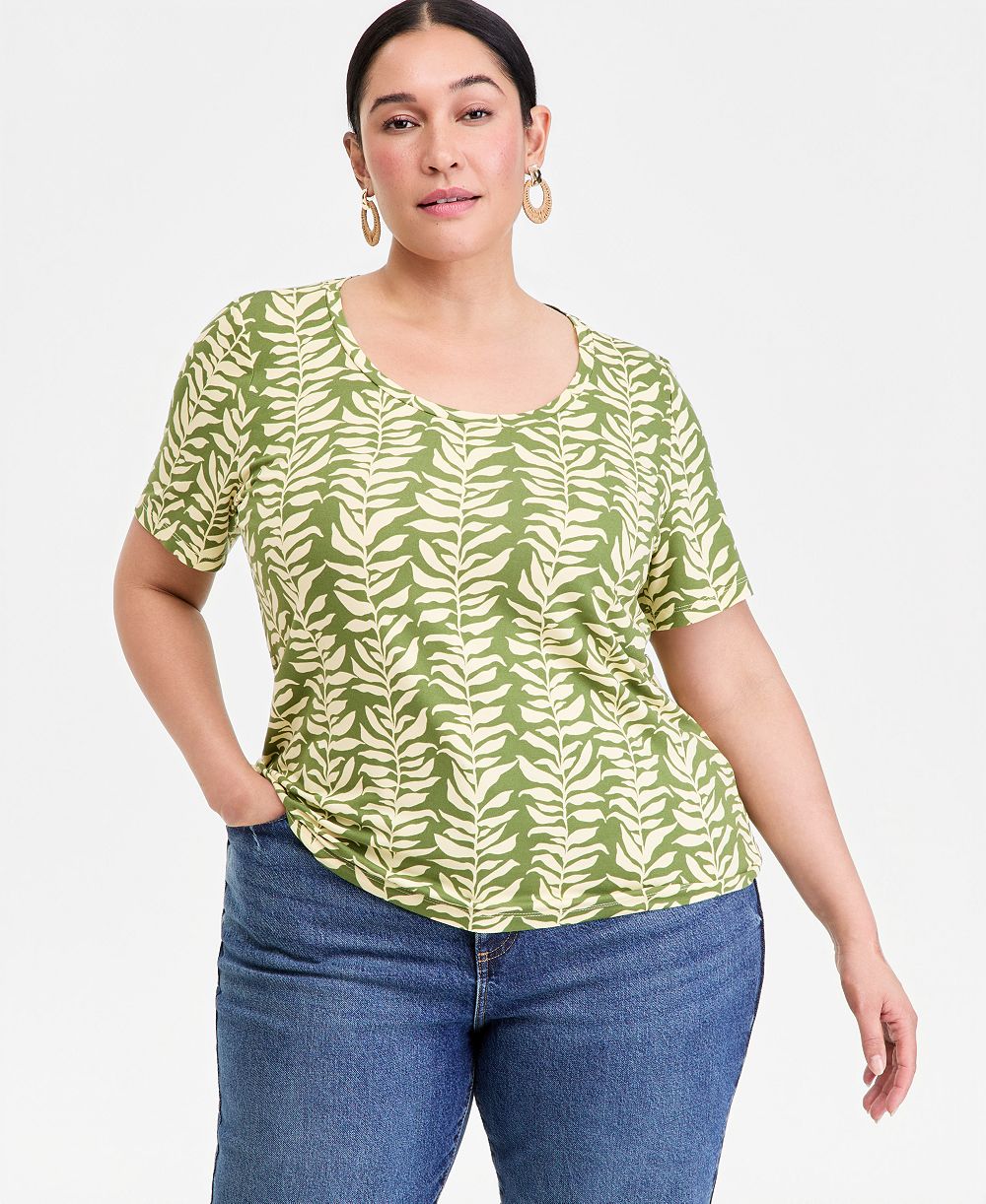 Принтed топ Plus Size от I.N.C. International Concepts