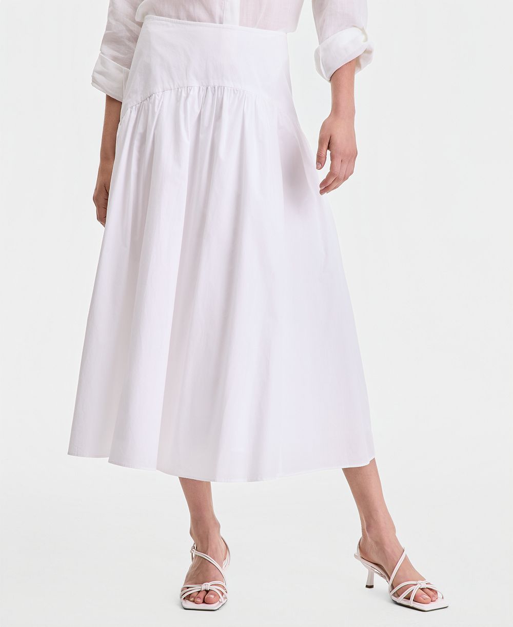 I.N.C. International Concepts Women's Cotton Midi Skirt, Macy's Exclusive
