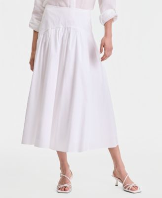 I.N.C. International Concepts Women's Cotton Midi Skirt, Macy's Exclusive