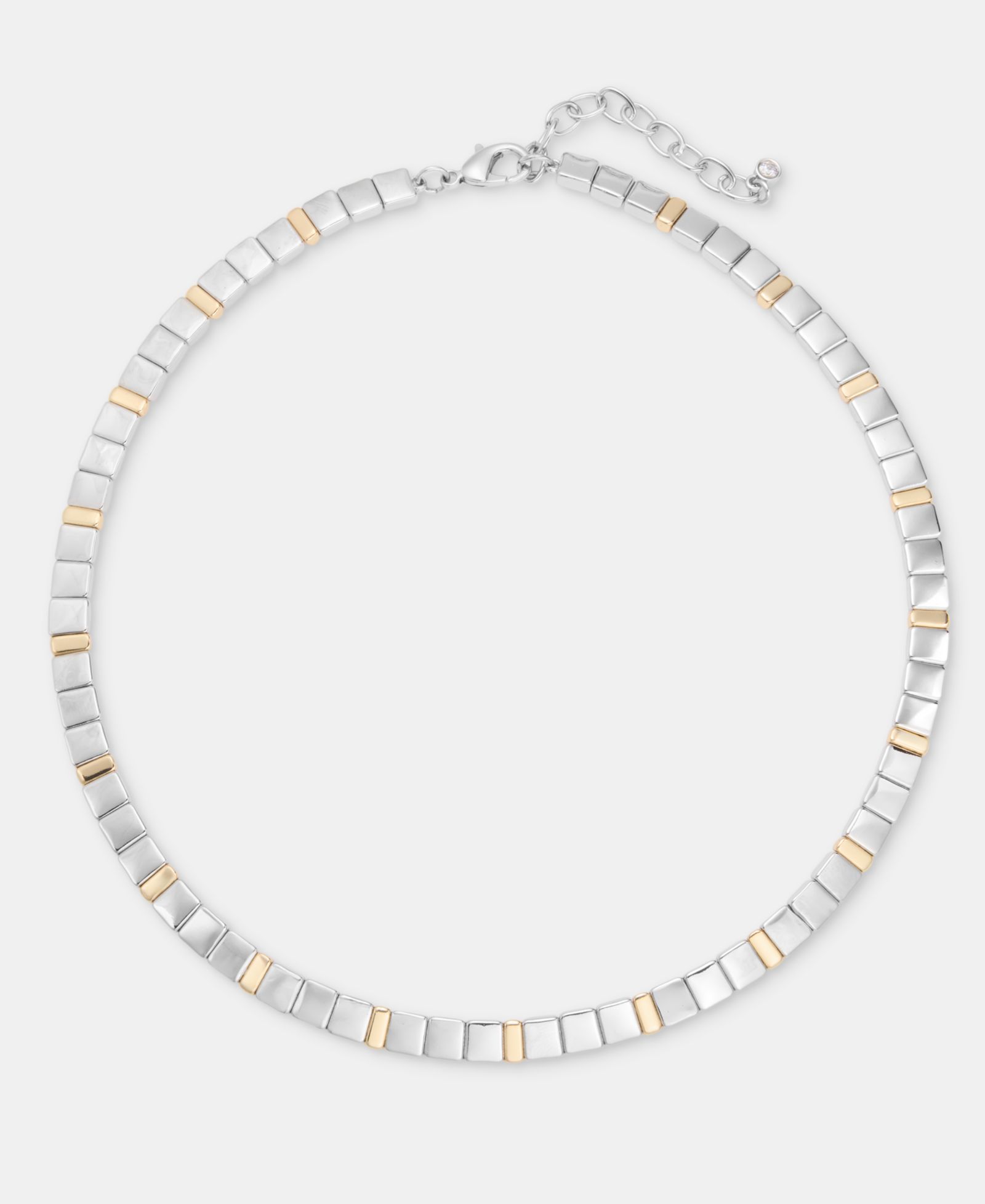 Ожерелье On 34th Two Tone Square Link Collar, 16" + 3" extender