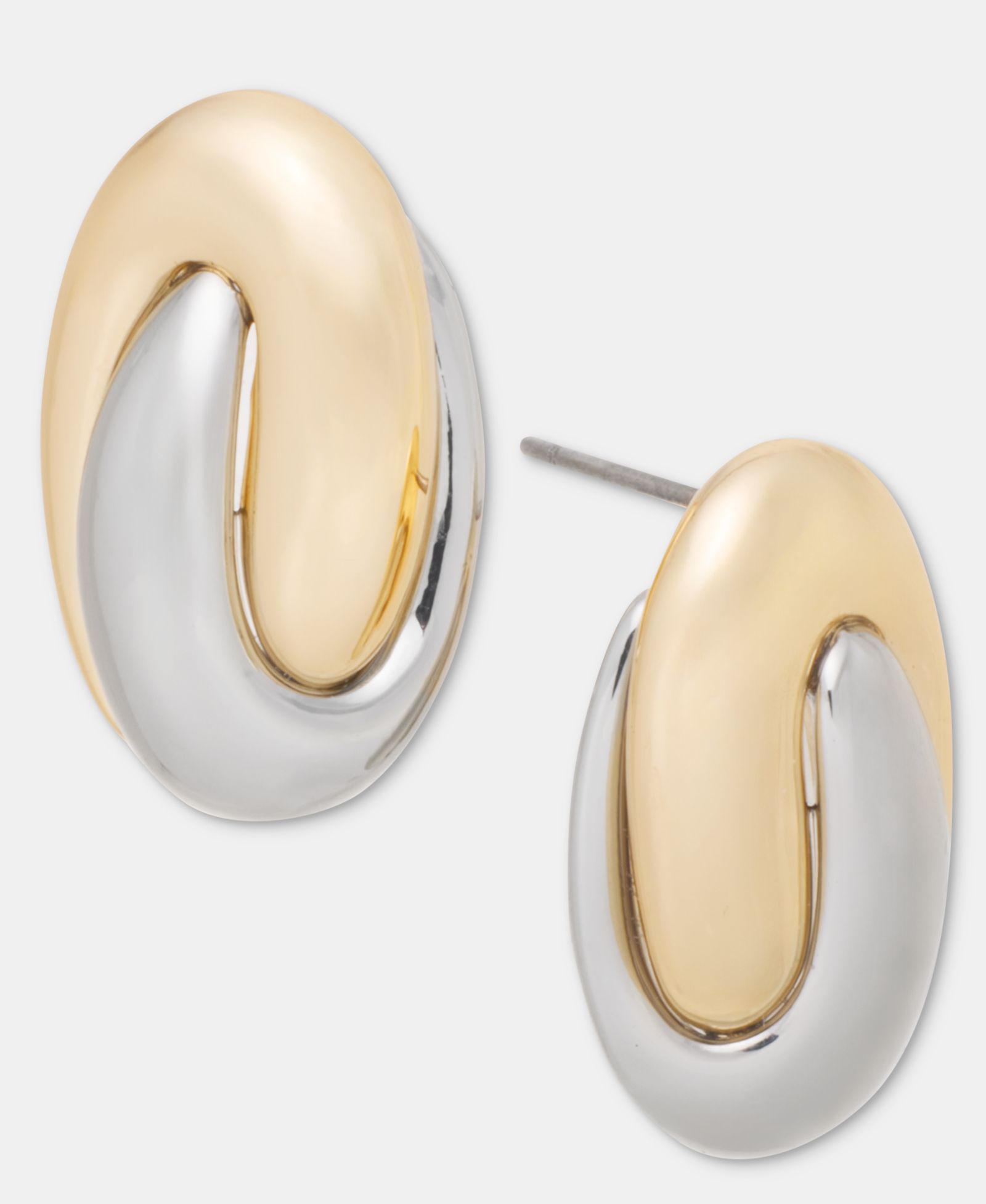 Серьги-гвоздики On 34th Two-Tone Linked Stud Earrings