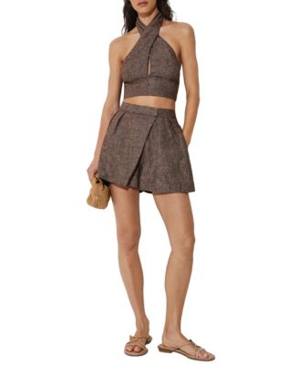 Шорты REISS Women's Serena Linen Co-Ord