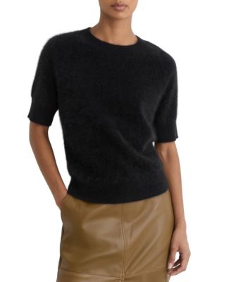Женский свитер REISS Julia из мягкой кашемира с коротким рукавом и регланом