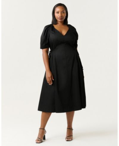 Женское платье ESTELLE Kyah Cotton V-Neck Tie Raglan Midi