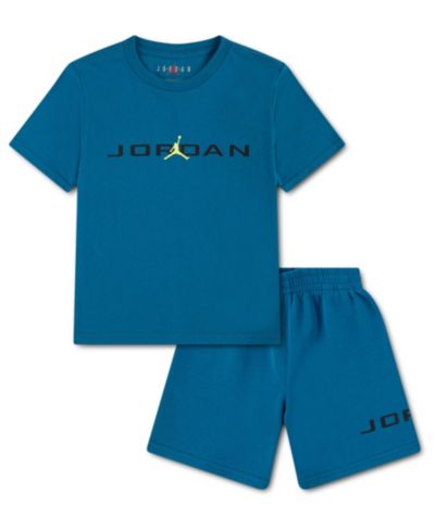 Jordan Детский комплект из футболки и шорт с принтом Dino, 4-7X Stretch
