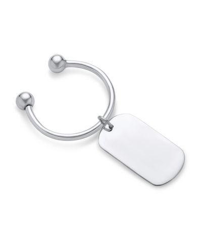Брелок Bling Jewelry Dog Tag ID Horseshoe из стерлингового серебра.925
