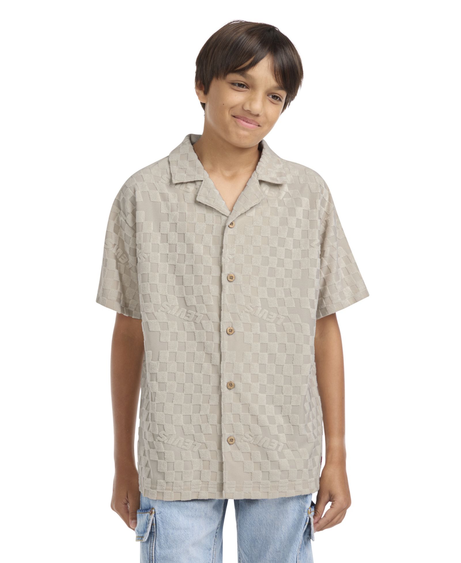 Levi's Boys' 8-20 Knit Camp Short-Sleeve Shirt