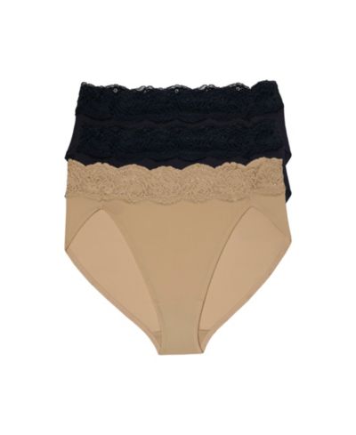 Женские трусики Skarlett Blue Divine с кружевом и французским кроем, упаковка 3 шт