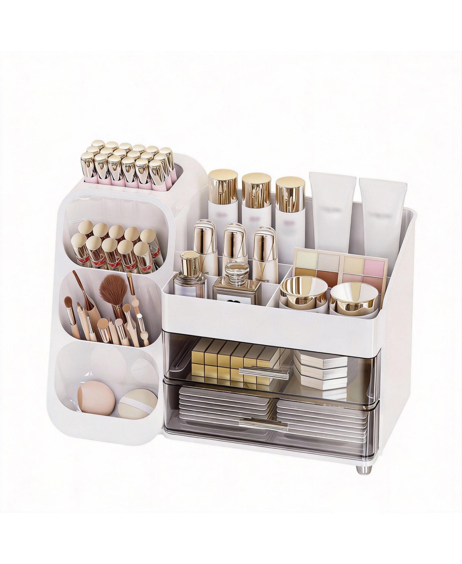 YIGII Large Makeup Organizer with Drawers for Skincare & Essentials