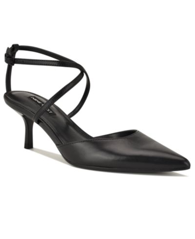 Nine West Women's Idorna Strappy Kitten Heel Pumps