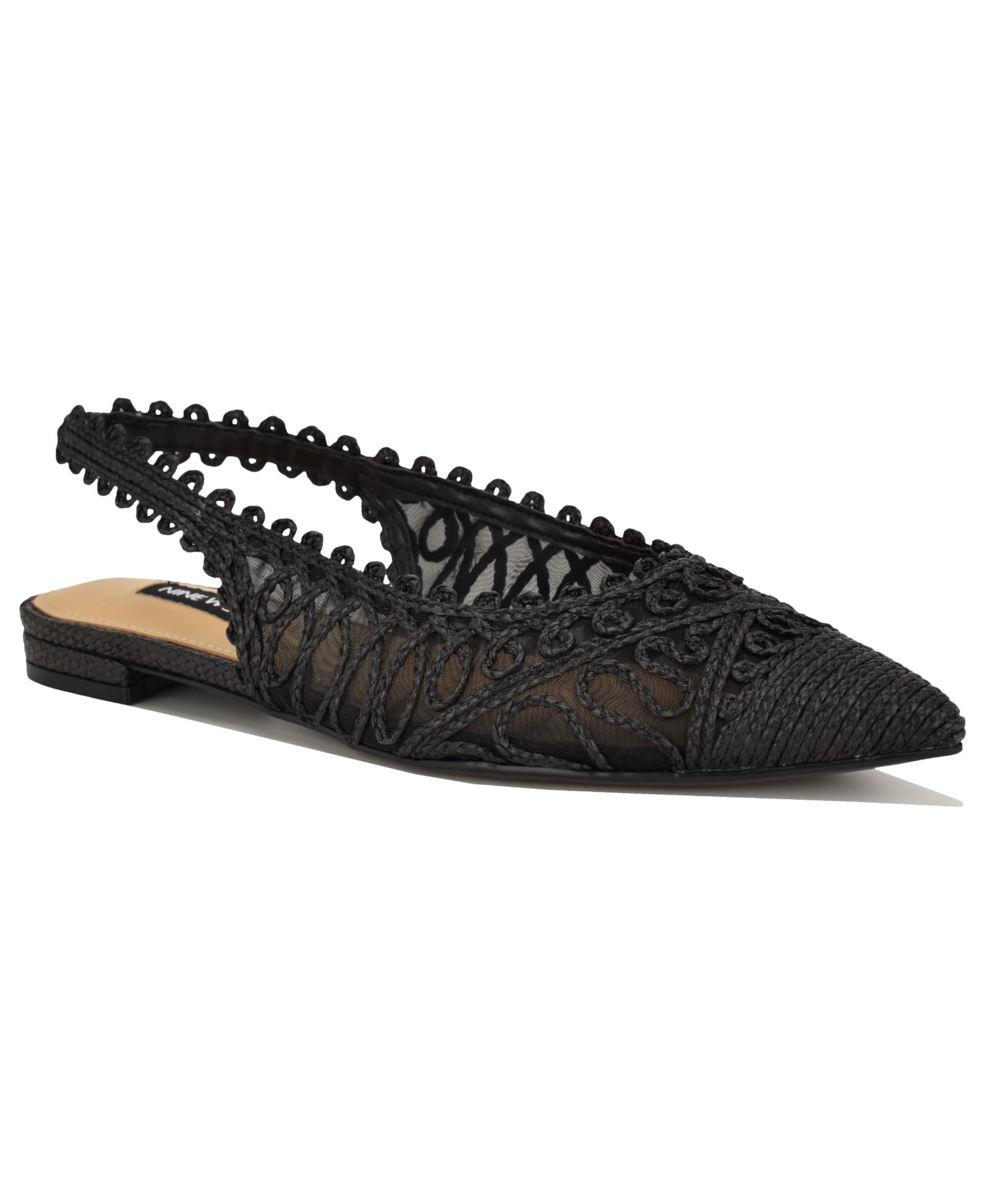 Nine West Женские слингбэки с острым носком Jovias Pointed Toe