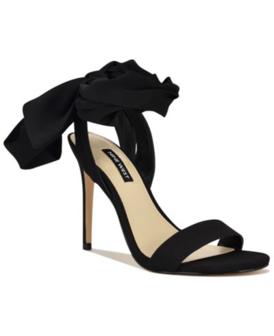 Nine West Women's Maddie Ankle Tie Wrap High Stiletto Sandals