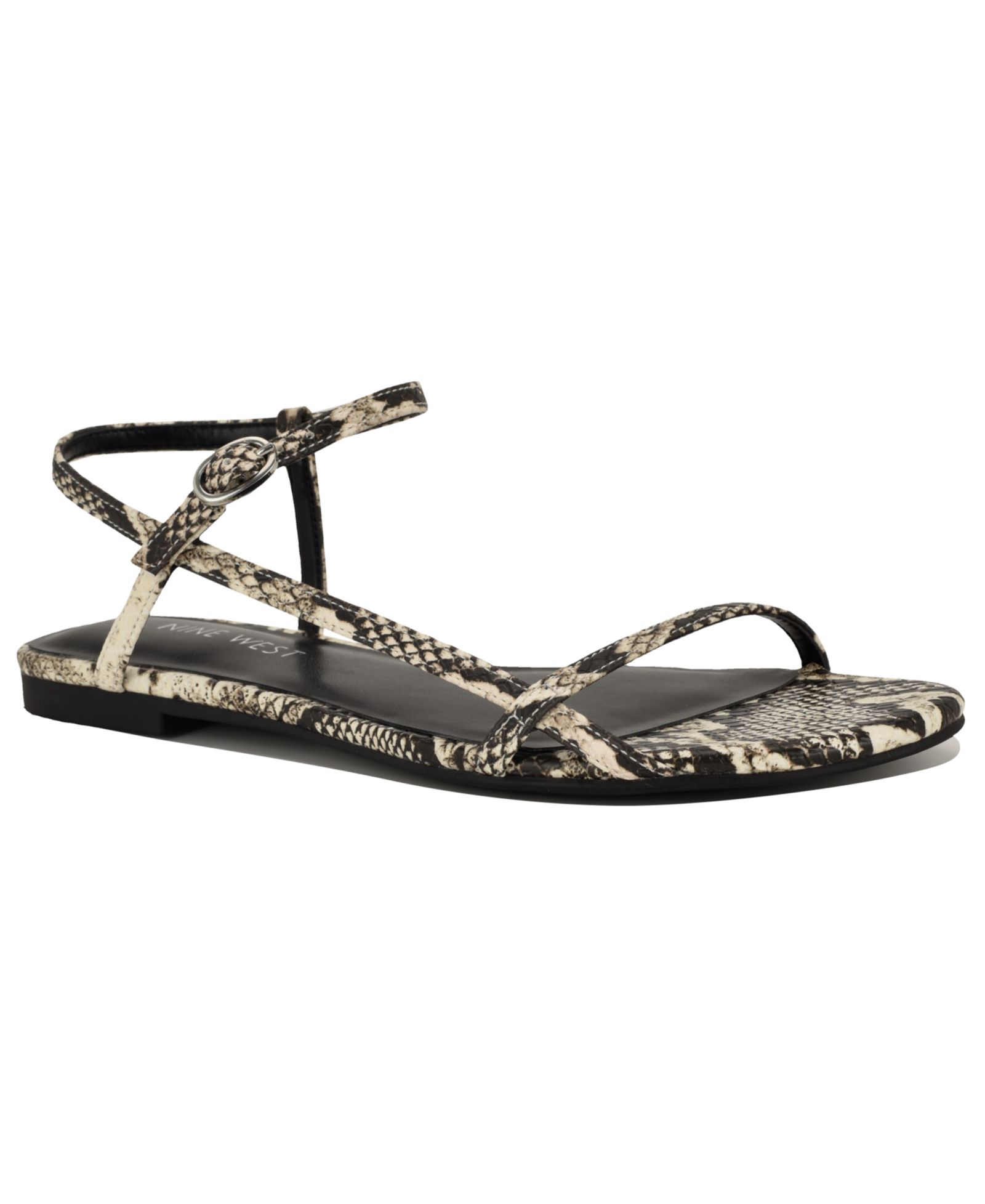 Nine West Women's Masow Round Toe Strappy Flat Sandals
