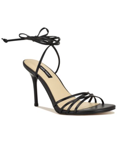 Nine West Women's Opela Strappy Tie-Up High Stiletto Sandals