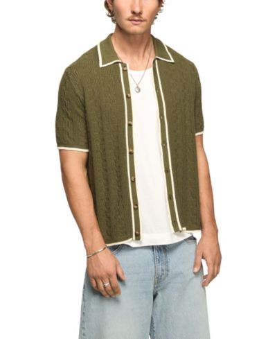Мужская рубашка Lucky Brand с отделкой Piping и пуговицами