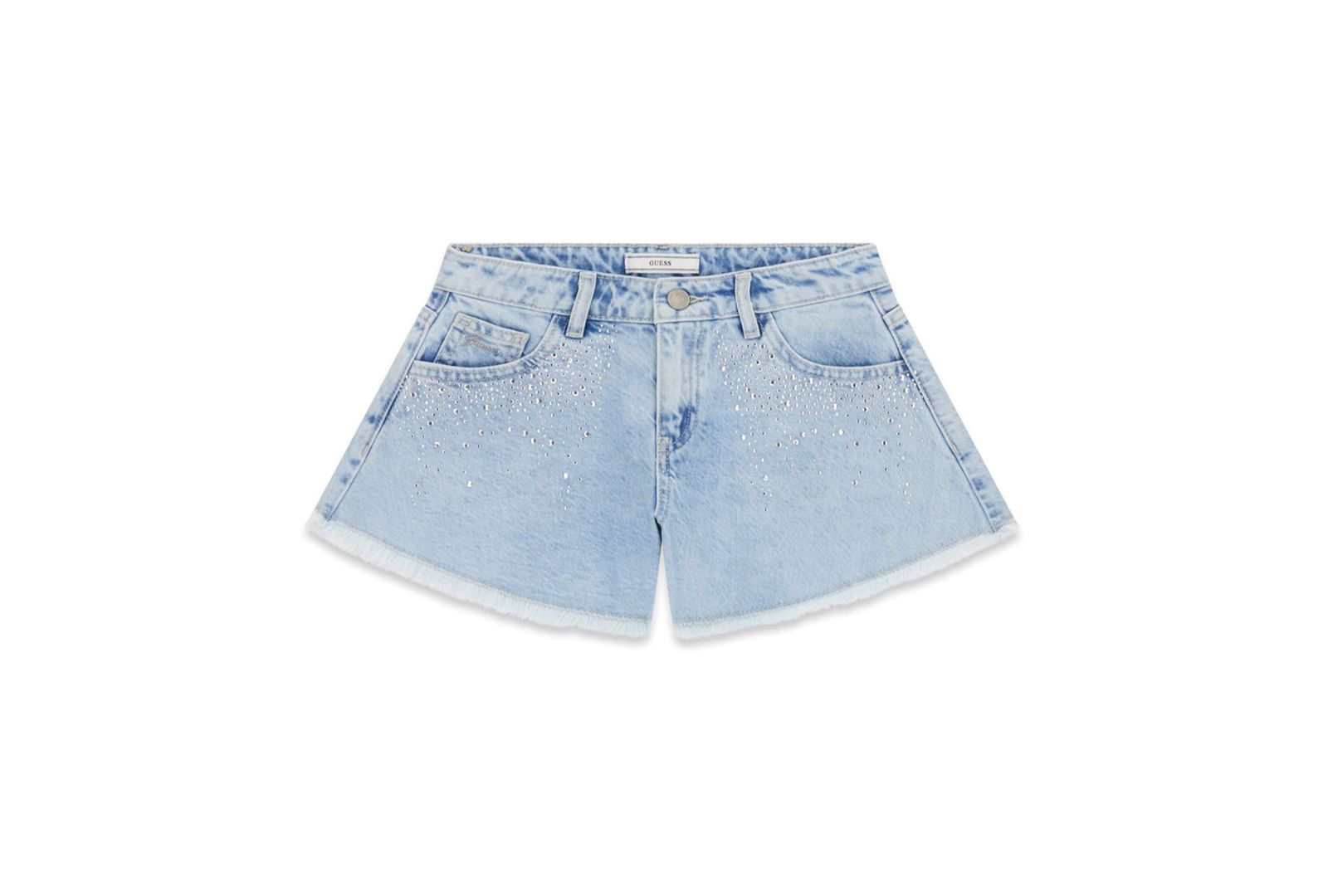 GUESS Girls' 7-16 Rhinestone Denim Shorts
