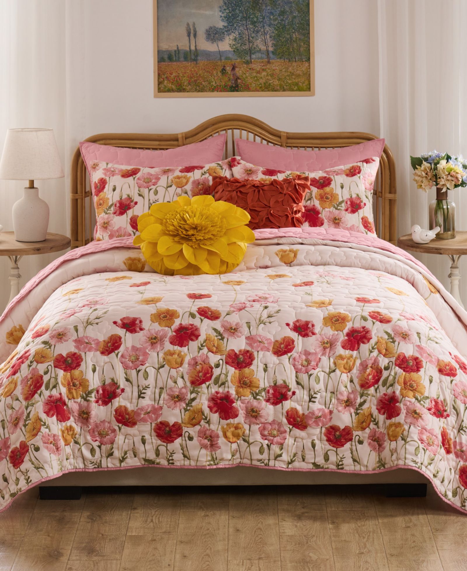 Greenland Home Fashions Breeze Modern Floral 2-Pc. Quilt Set, Twin/Twin XL