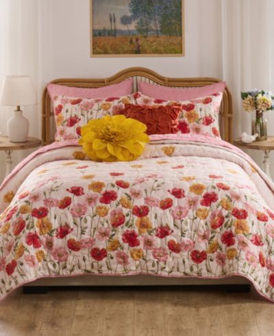 Greenland Home Fashions Breeze Modern Floral 2-Pc. Quilt Set, Twin/Twin XL