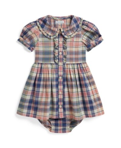 Polo Ralph Lauren Детское Plaid Shirtdress с Bloomer