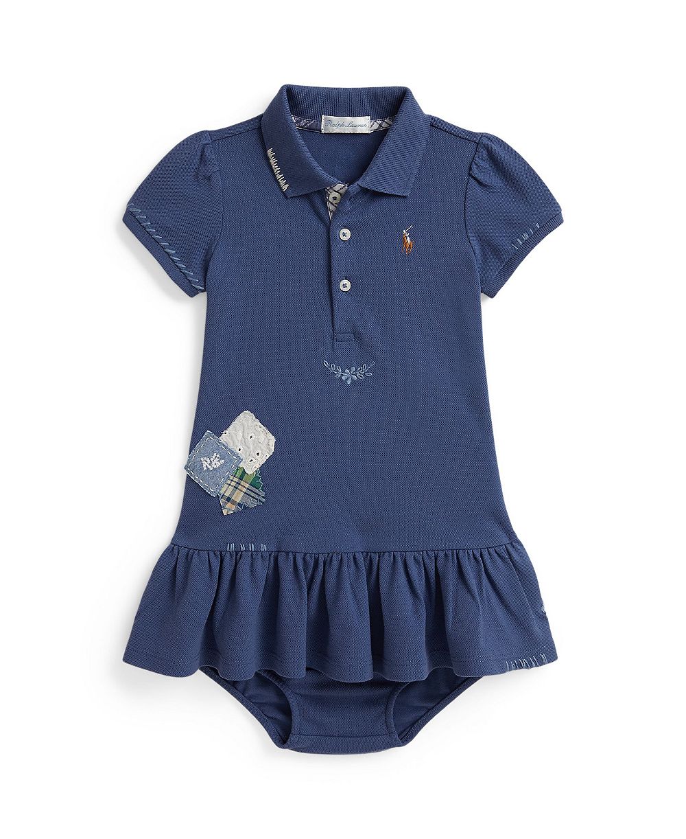 Детское платье Polo Ralph Lauren Short-Sleeve Polo с ботфортами, комплект из 2 предметов