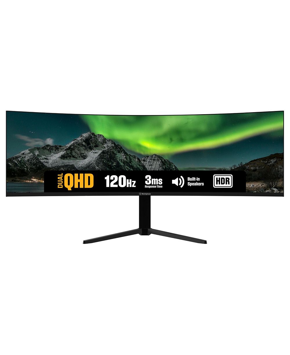 Игровой монитор Westinghouse 49" Super Ultrawide Curved, 120Hz, QHD 5120x1440, AMD FreeSync, 2xDP & 2xHDMI