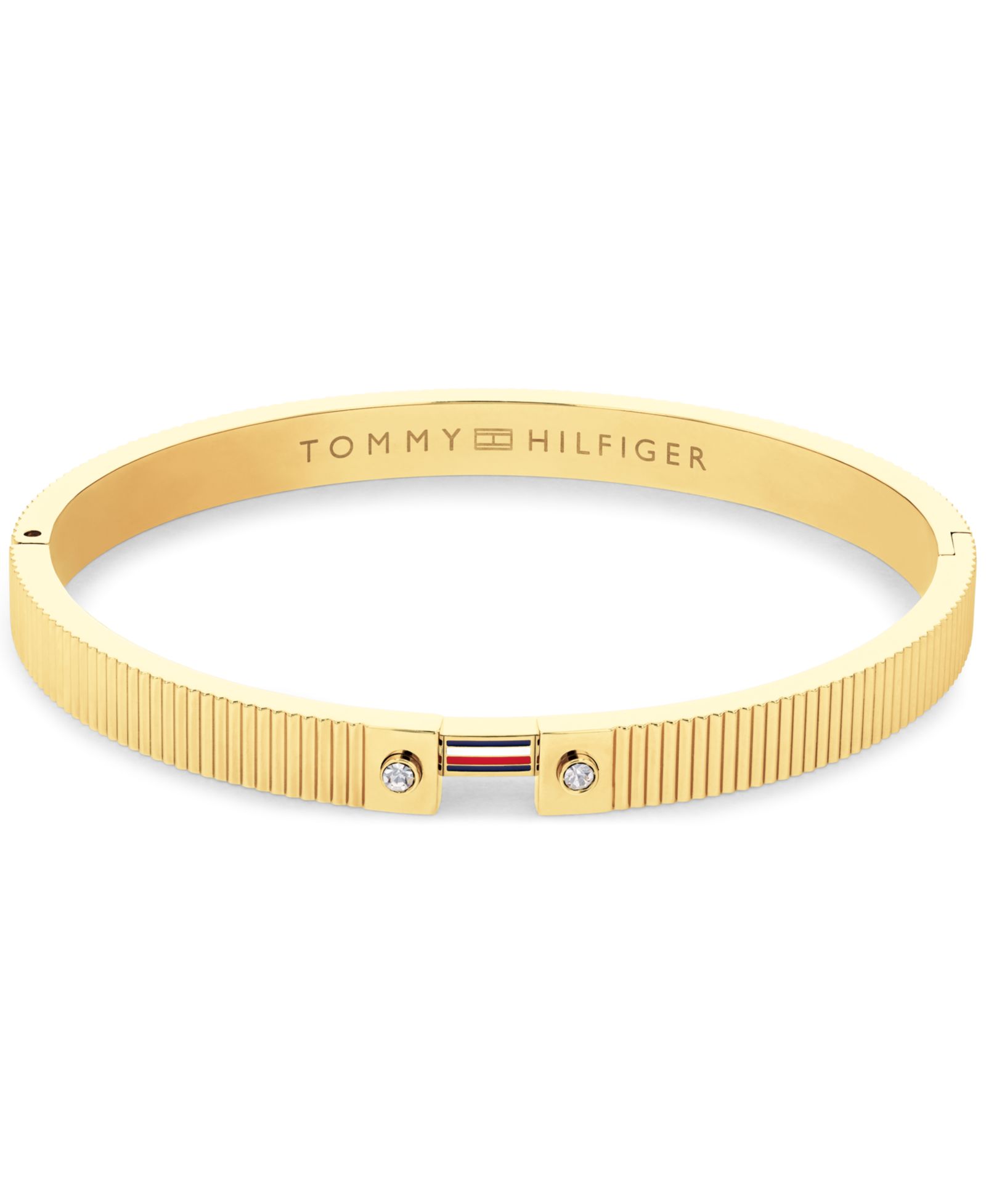Женский браслет Tommy Hilfiger Stripes Gold-Plated Stainless Steel