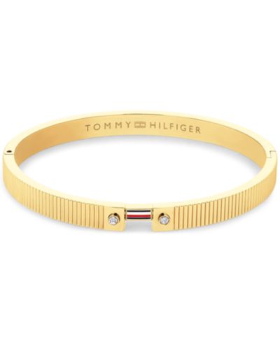 Женский браслет Tommy Hilfiger Stripes Gold-Plated Stainless Steel