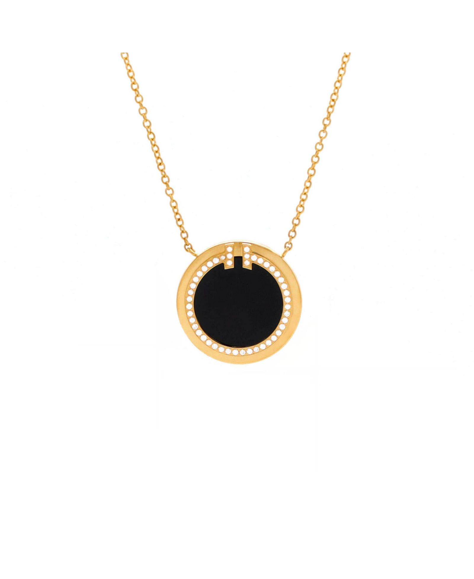Ожерелье-подвеска Tiffany & Co T Circle Pendant Necklace (Pre-Owned)
