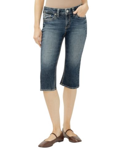 Silver Jeans Co. Женские джинсы Suki Mid-Rise Capri