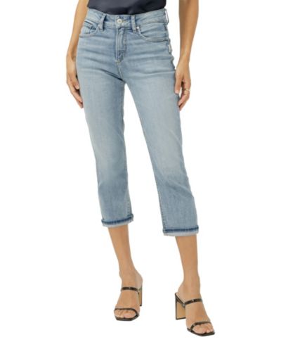 Silver Jeans Co. Женские джинсы Avery High-Rise Luxe Stretch Capri
