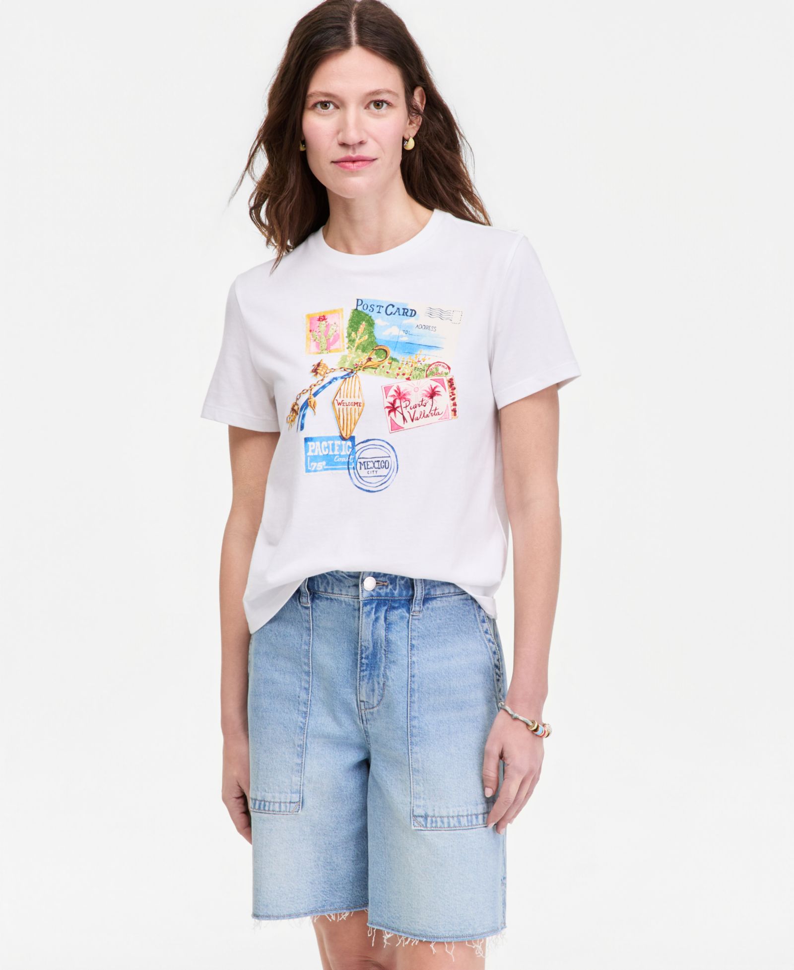 On 34th Women's Paradise Postcard Graphic T-Shirt, Macy's Exclusive