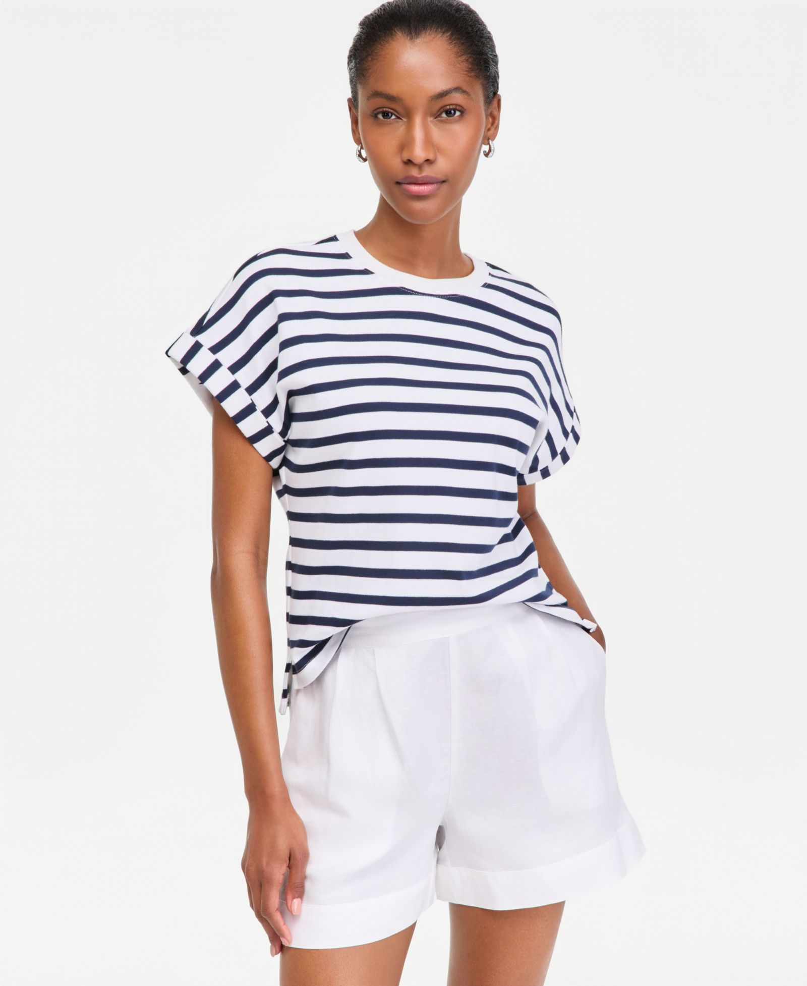 On 34th Women's Primavera Stripe Roll-Cuff Top, Macy's Exclusive