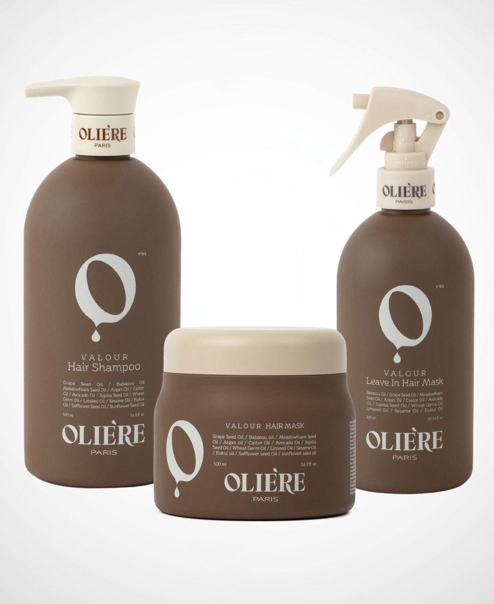 Oliere Paris Valour набор для ухода за волосами Essential Smoothing