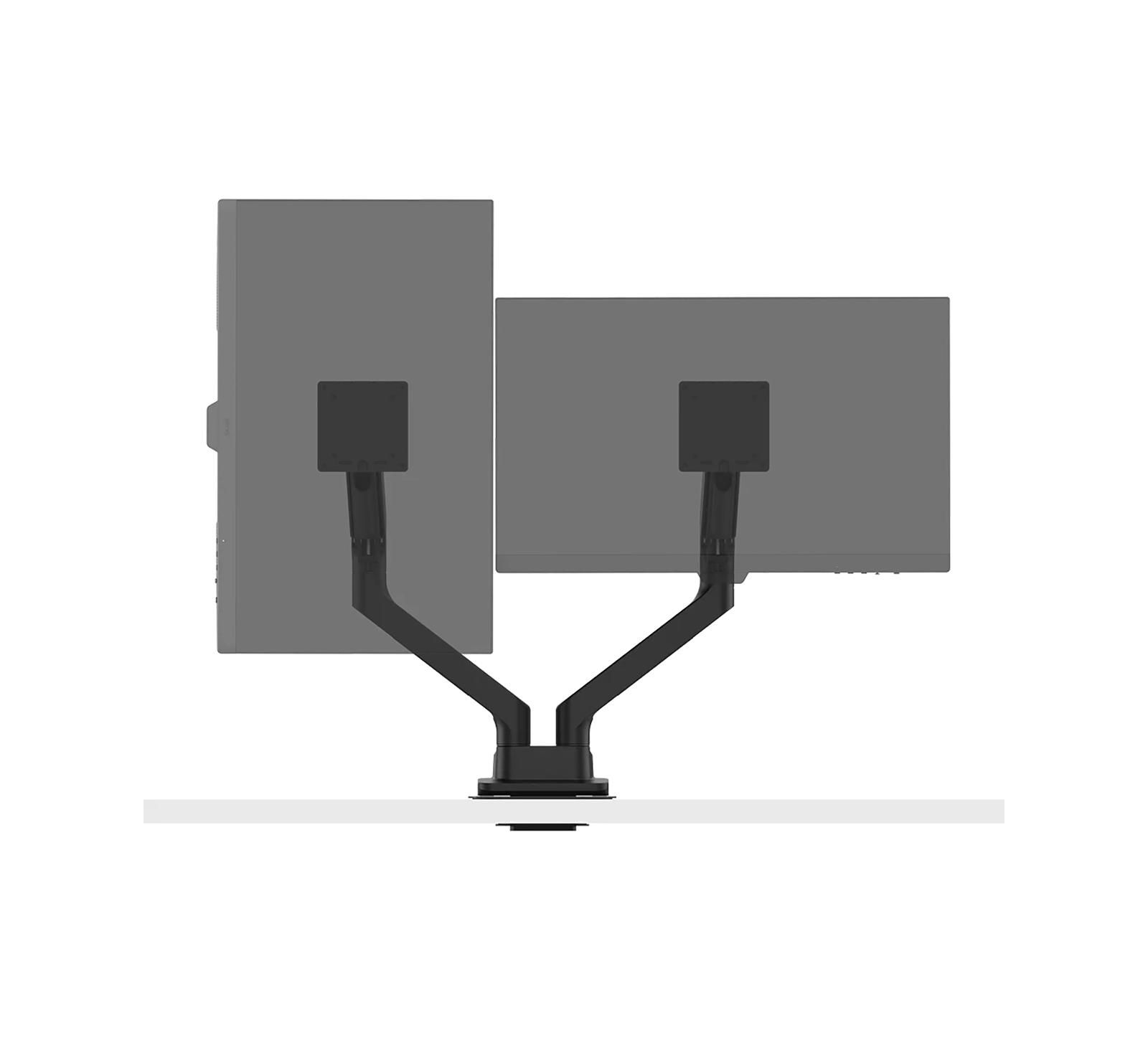 Эргономичный кронштейн для двух мониторов BenQ BDH01, черный