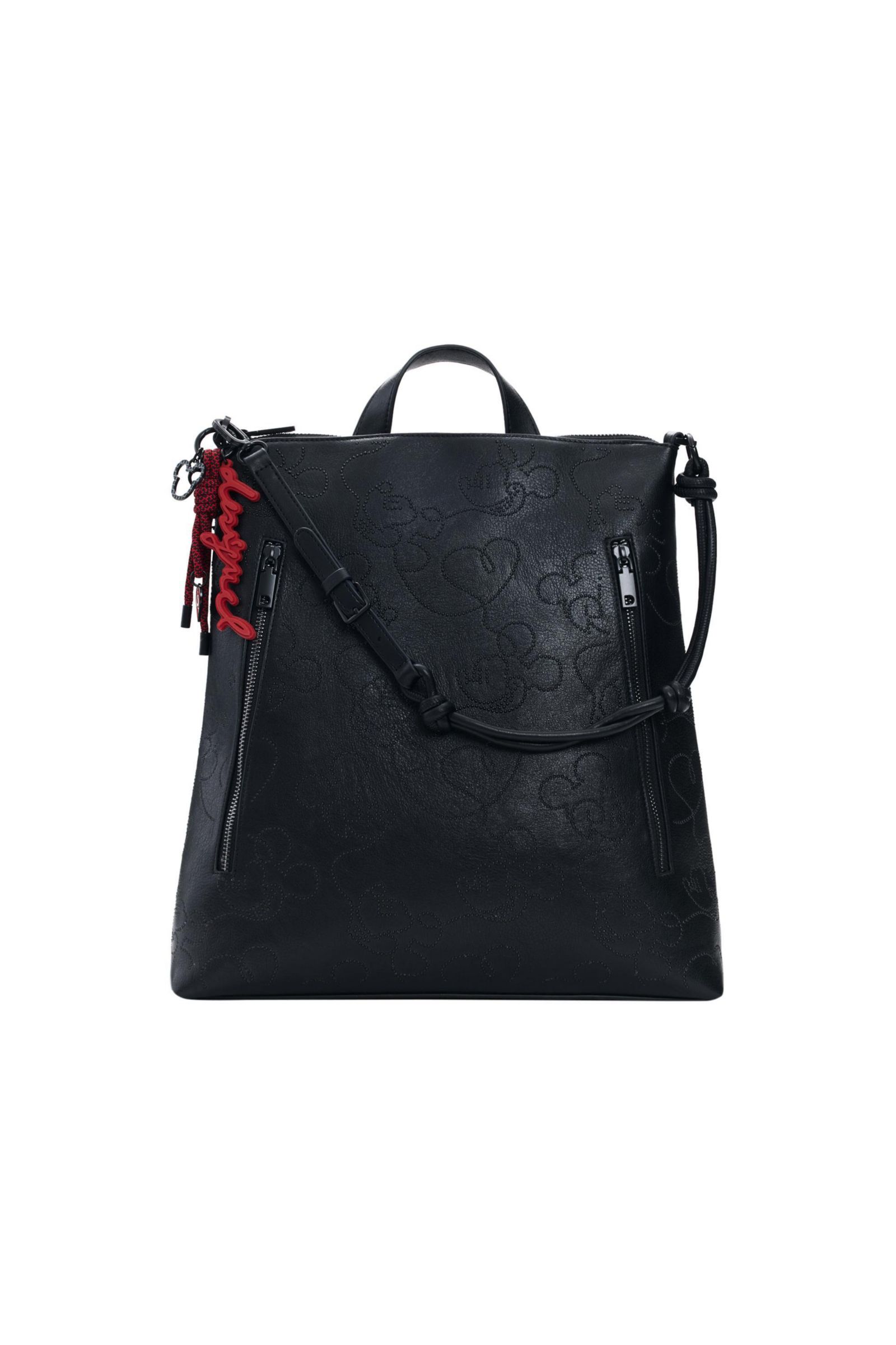 Desigual Women's Medium backpack with Mickey Mouse appliques