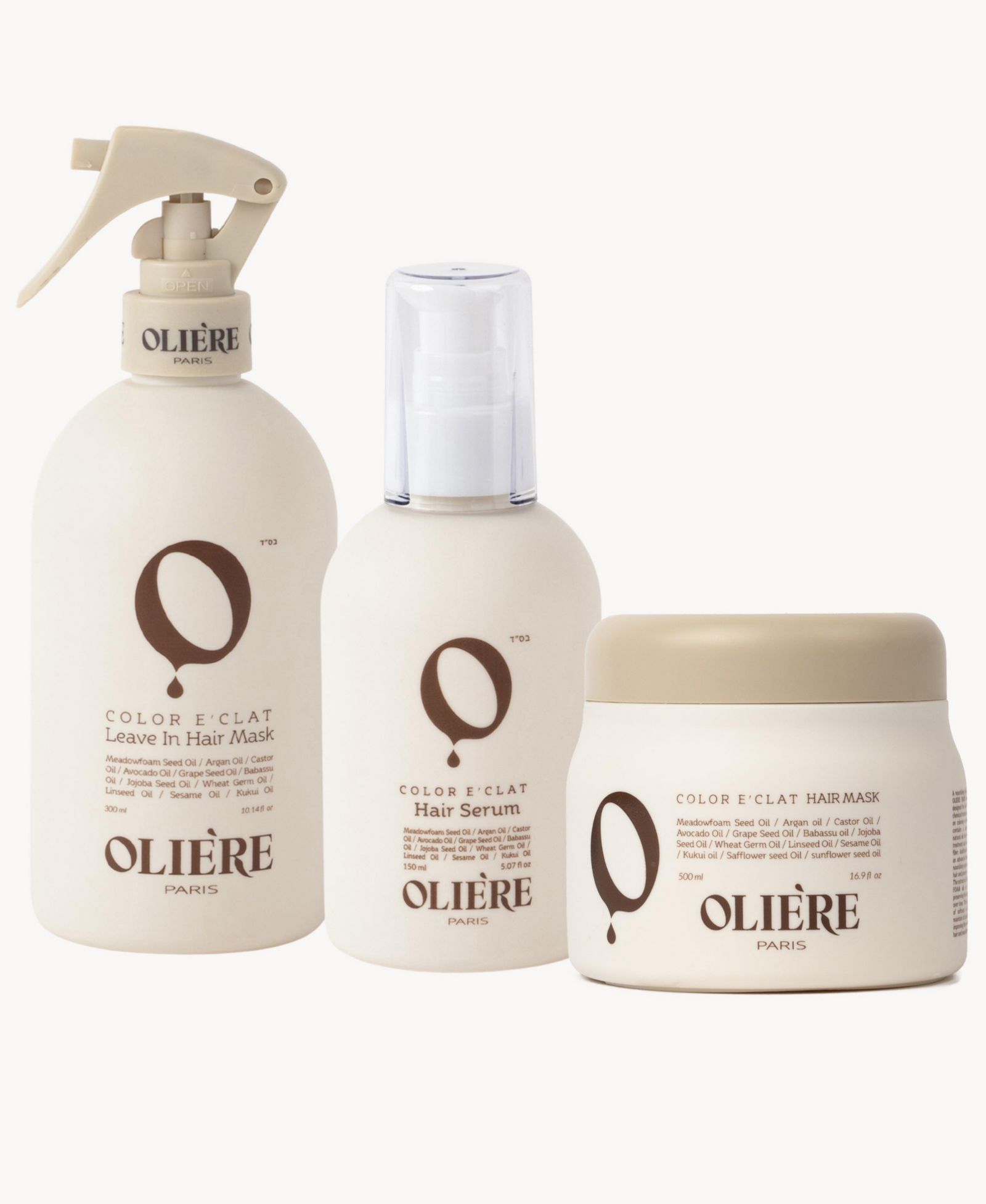 Набор по уходу за волосами Oliere Paris Color Eclat Repair & Protection