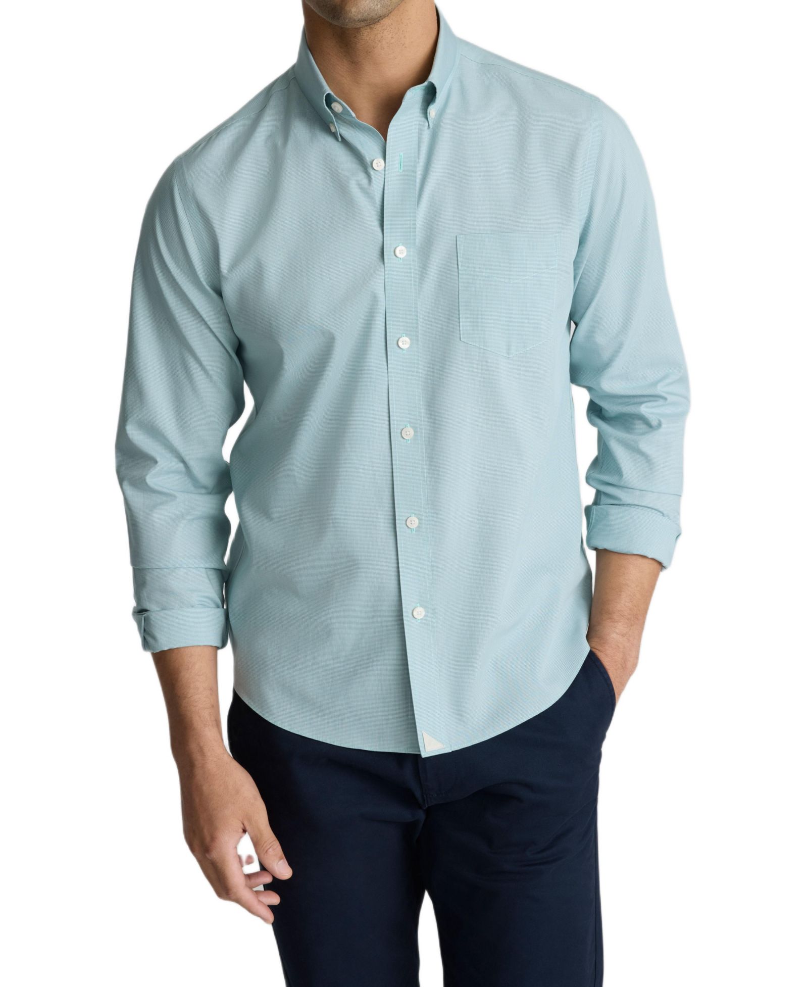UNTUCKit Мужская рубашка Slim Fit, не мнётся, Cadetto