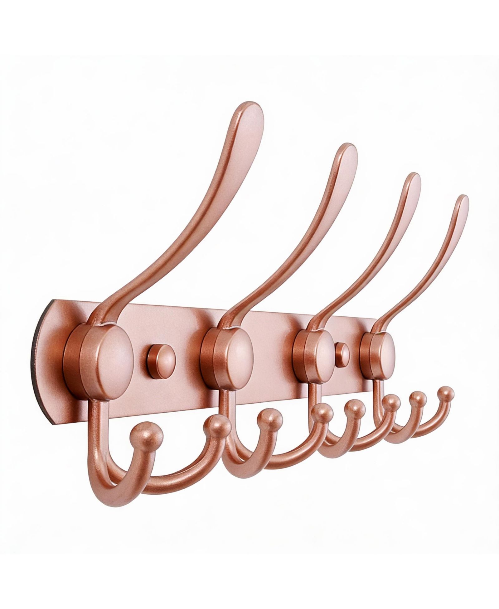 YIGII Stainless Steel Wall Hook Rack, 5-Tri Hooks, Anti-Tear, Fits Many Rooms