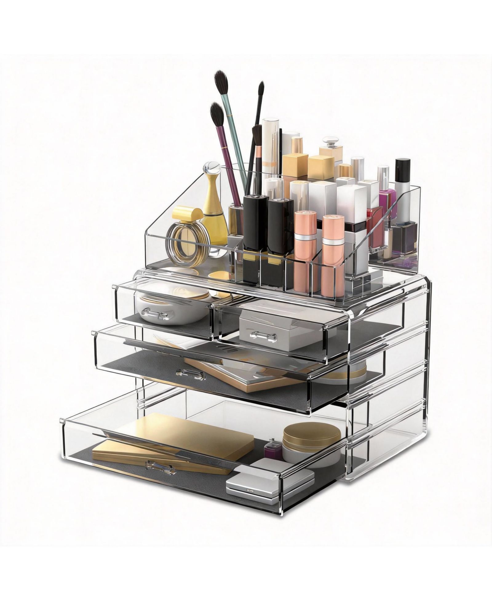 YIGII 6-Drawer Makeup Organizer with 16
