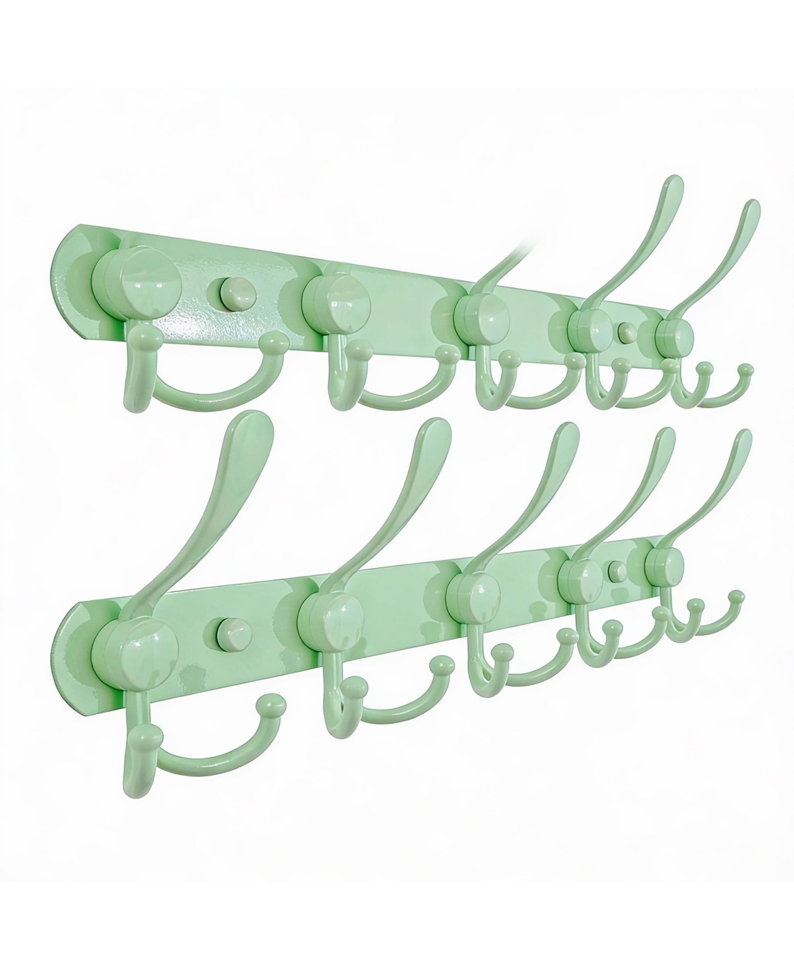 YIGII Stainless Steel 5-Tri Hook Wall Rack for Coats, Hats, Towels, Purse, Scarfs, Robes